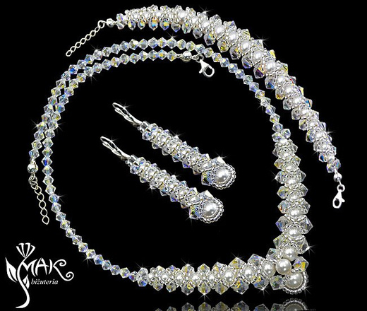 NK285 NASZYJNIK Z KRYSZTAŁÓW SWAROVSKI ELEMENTS