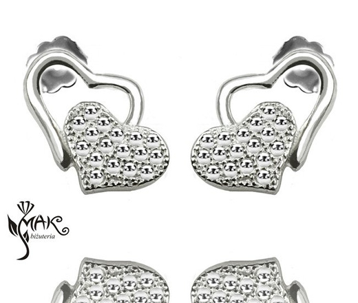 KPL800 serca KOMPLET celebrytka + pudełko z grawerem