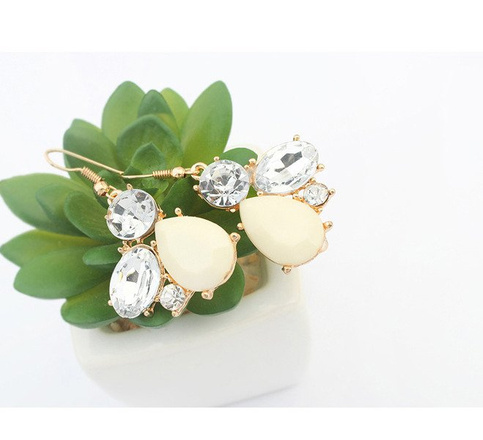 Kol 599/125 kolczyki kryształy złoto