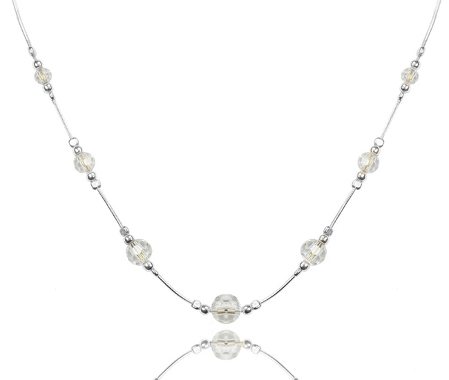 1363 naszyjnik srebrny 925 z kryształkami