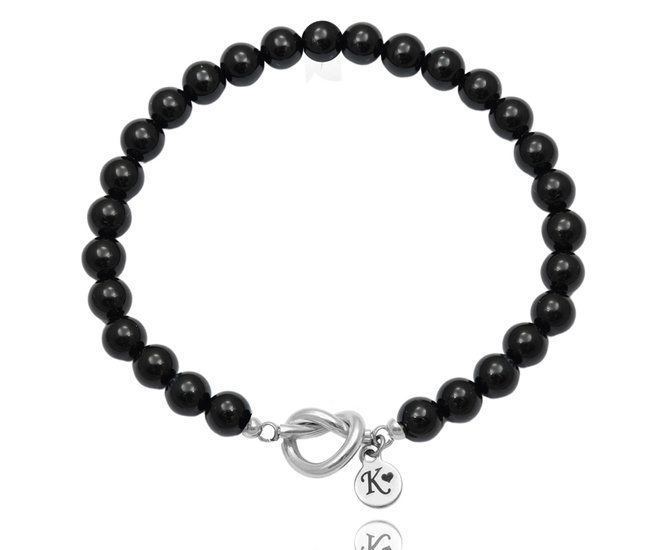 bransoletka dla niego z kamieniami naturalnymi 1750/4 i grawerunkiem