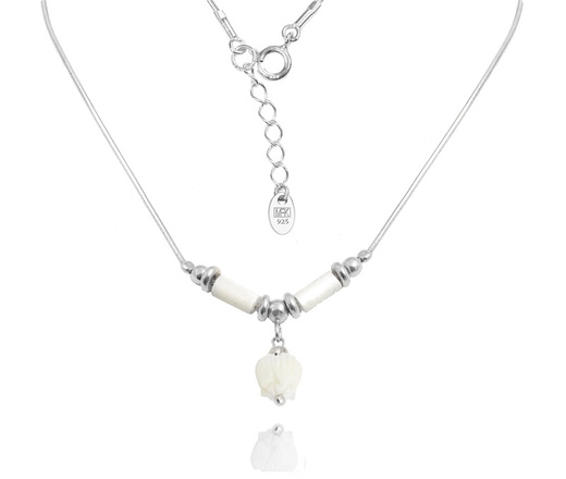 1512 komplet srebrny 925 kwiatuszki