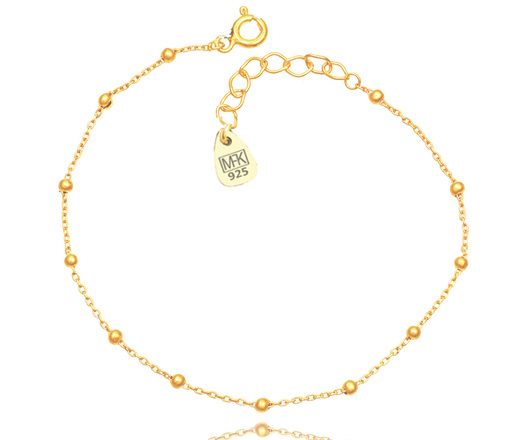 1238 komplet srebrny 925 kuleczki pozłacany