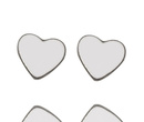 1231 Kolczyki srebrne 925 serca sztyft