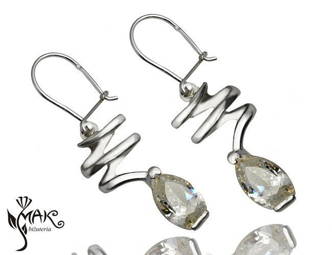 KOL 480/2 KOLCZYKI SREBRNE Z CYRKONIĄ