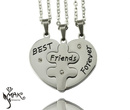 Nk789 naszyjniki Best Friends Forever + łańcuszki + grawer laserowy + pudełko