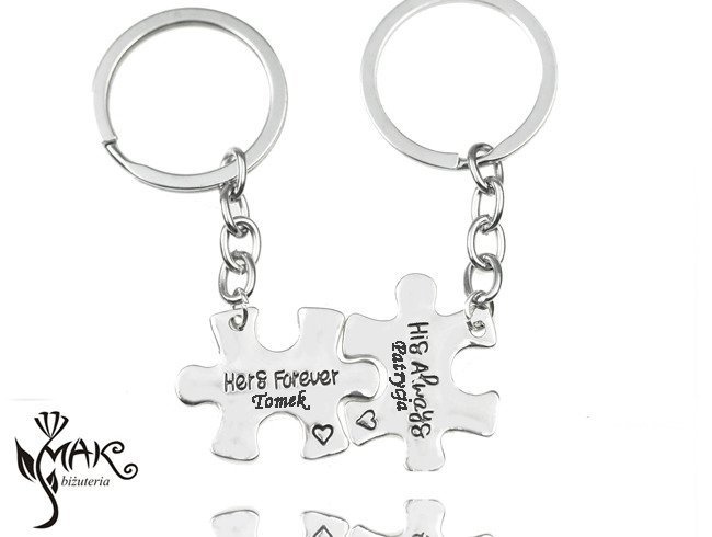 BK914 brelok do kluczy dla zakochanych puzzle