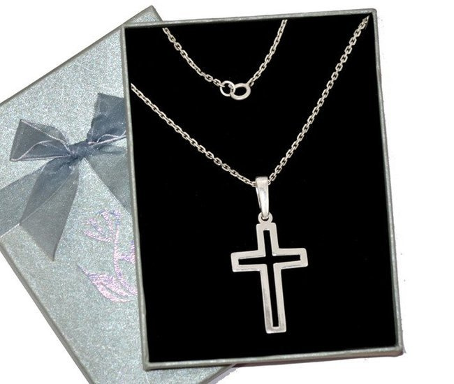 480/97 wisorek srebrny 925 krzyż