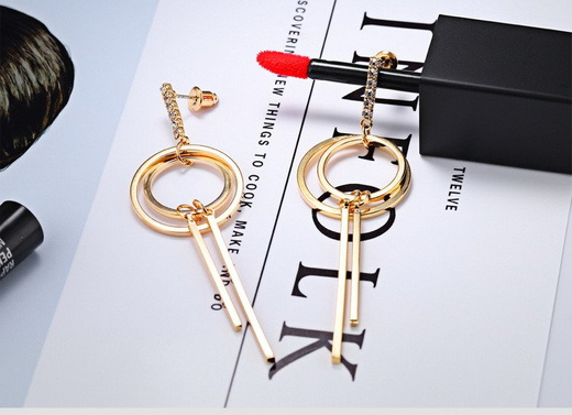 Kol 599/764 KOLCZYKI kółeczka pozłacane z patyczkami długie