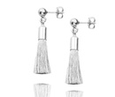 1074/2 komplet chwosty frędzle srebro 925 prezent na komunię urodziny