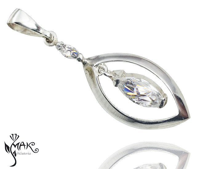 W 480/6 WISIOREK SREBRNY Z CYRKONIĄ