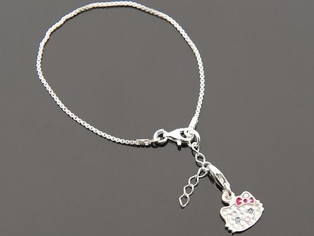 CHARMS HELO KITTY CYRKONIE / NIEBIESKI (1305619500)