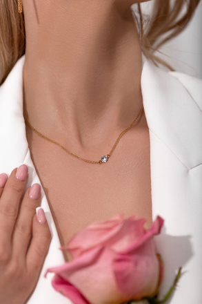 1498 bransoletka srebrna 925 pozłacana z cyrkonią