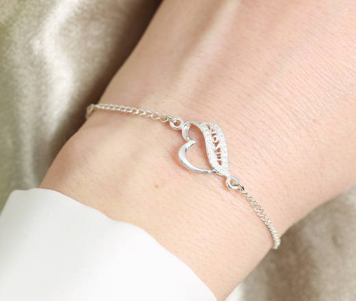 1460 bransoletka s.925 serce Love