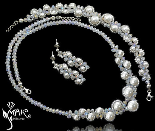 BR424 BRANSOLETKA KRZYSZTAŁY, PEREŁKI Swarovski