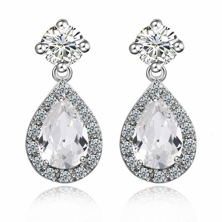 Kpl884 komplet ślubny, biżuteria ślubna z cyrkoniami b599/425 k599/545