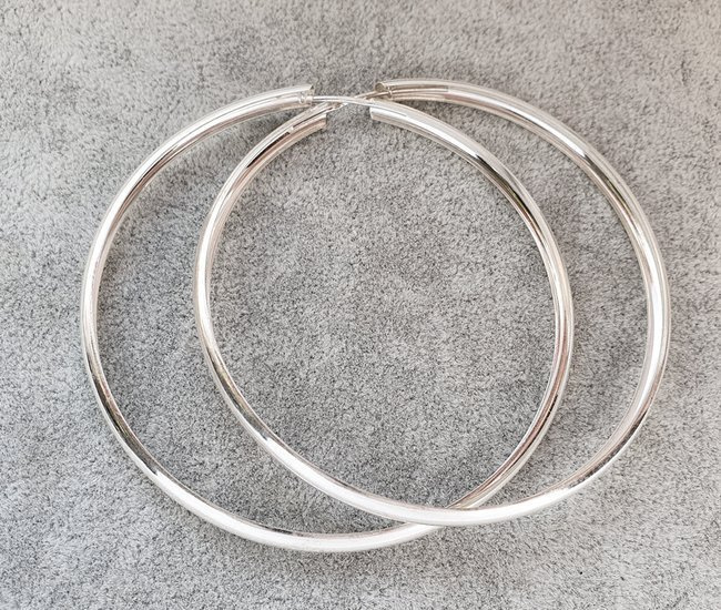 480/402 kolczyki srebrne koła 65 mm