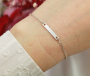 1637 delikatna bransoletka srebro z grawerem dla par