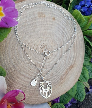 1157 naszyjnik z srebrny 925 ażurowa jaskółka