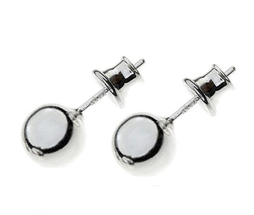 Kol930 kolczyki srebrne - sztyft KULKI 8 mm