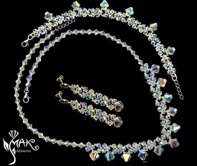 281 komplet biżuteria ślubna, biżuteria na ślub