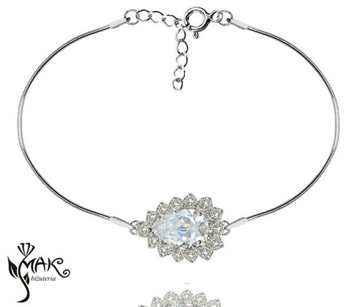 1081 Komplet ślubny wieczorowy, kolczyki naszyjnik bransoletka na ślub (599/814;599/811;1081)