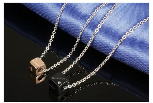 NK599/781 NASZYJNIKI dla pary grawer Walentynki