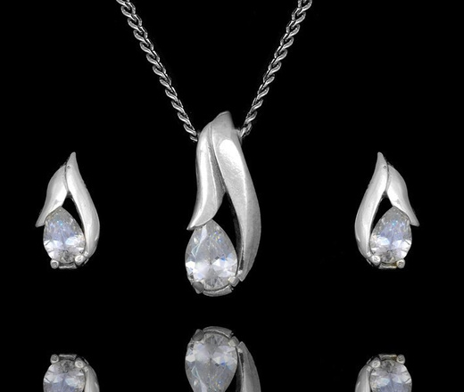 480/275 Kompet srebrny z łezki delikatne 925