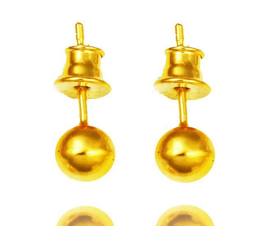 1133 naszyjnik pozłacany ze złotymi kuleczkami