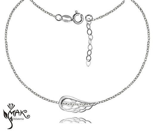 BR850 bransoletka srebro 925 celebrytka skrzydło anioła