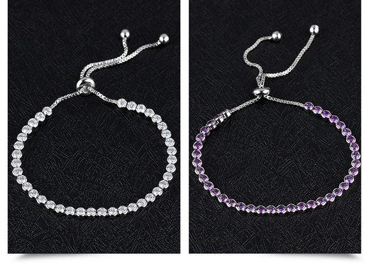 Br 599/753 BRANSOLETKA ślubna z cyrkoniami