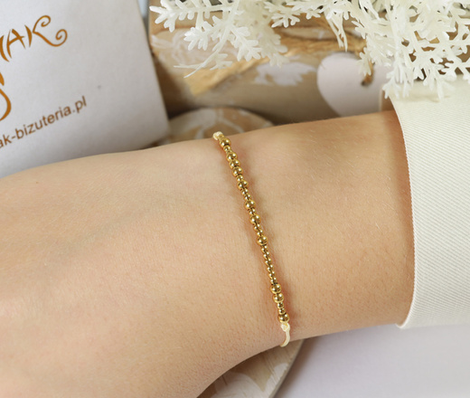 1730/4 bransoletka personalizowana alfabetem Morse'a "Dziękuję"