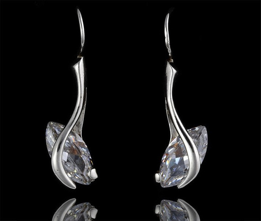 480/218 kolczyki srebrne z błyszczącymi cyrkoniami