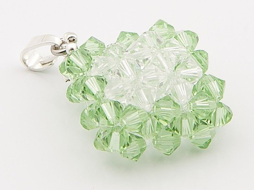 W179 MAŁY CRYSTAL/PERIDOT WISIOREK KRYSZTAŁY SWAROVSKI ELEMENTS