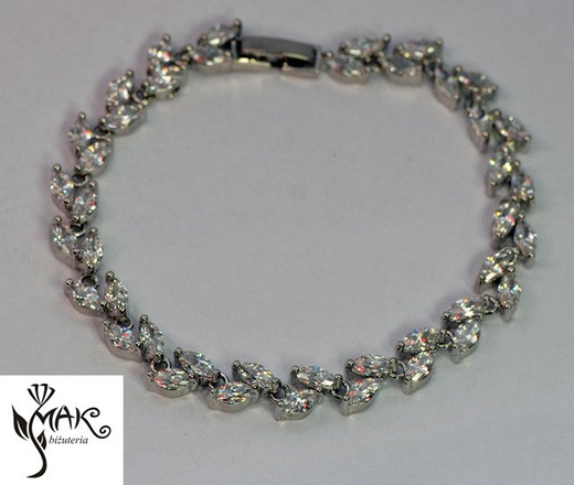 Kpl702 komplet ślubny, biżuteria ślubna z cyrkoniami k686/10 b599/424