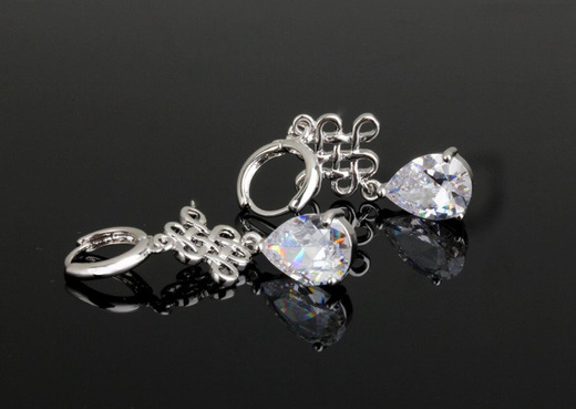 Kol 599/611 KOLCZYKI wiszące, długie, srebrne, łezki