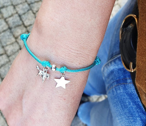 1247 bransoletka personalizowana gwiazdka i konik