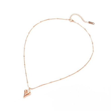 599/986 naszyjnik złoty stalowy łańcuszek z sercem pod grawerunek