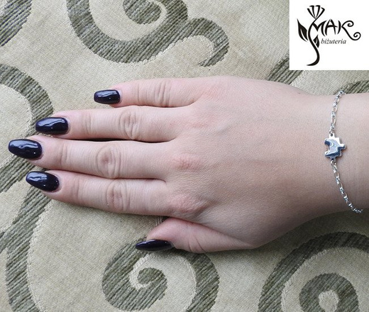 BR834 puzzle BRANSOLETKA z GRAWERUNKIEM laser