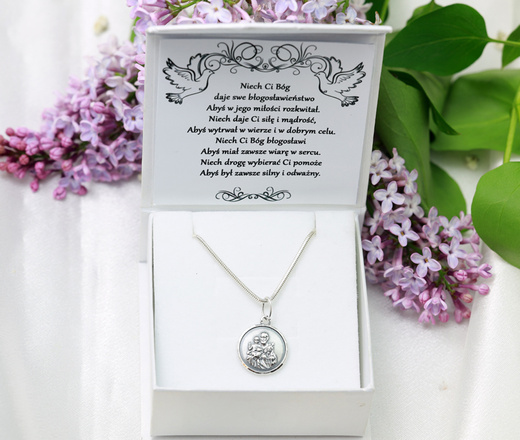 113/4 medalik święty Józef srebro 925