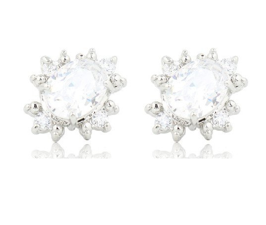 Kol 599/373 KOLCZYKI cyrkonie crystal sztyft