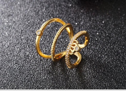 p599/702 PIERŚCIONEK obrączka POTRÓJNA uniwersalny