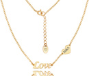 1323 naszyjnik z napisem LOVE i sercem z grawerem srebrny 925