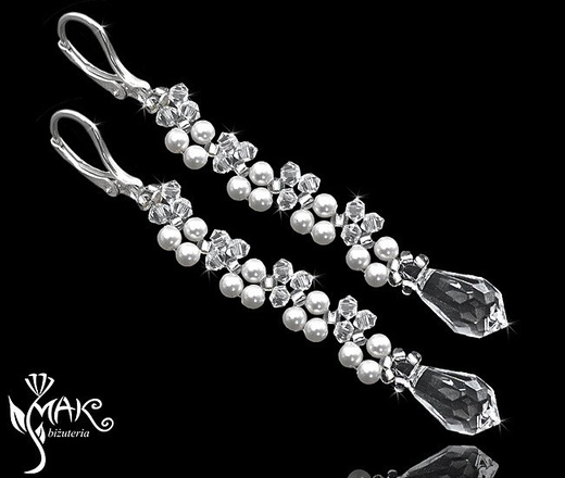 NK 314 NASZYJNIK Z KRYSZTAŁÓW SWAROVSKI ELEMENTS biżuteria ślubna