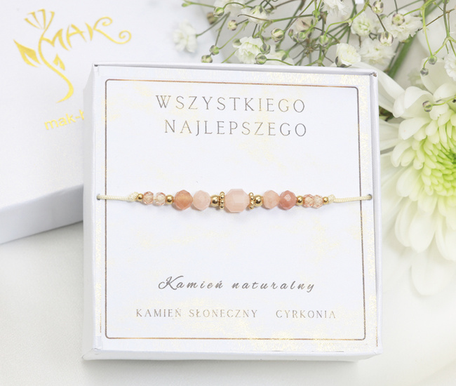 Zestaw urodzinowy bransoletka cielista  1873/2