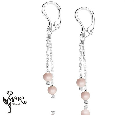 927/1 kolczyki  Swarovski Elements srebro 925  