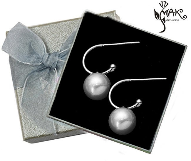 Kol 599/768 KOLCZYKI perełki w kolorze białym, srebrne lub złote elementy