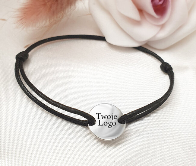 1643 bransoletka z logo Dla firm HURT 50 szt