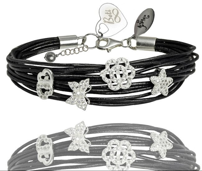 BR484 BRANSOLETKA z grawerem,  BRANSOLETKA SKÓRZANA