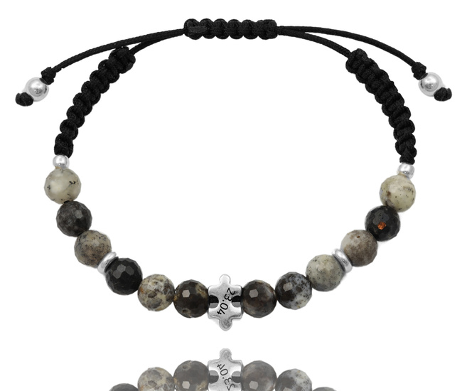 bransoletka srebro 925 opal 1750/6 i grawerunkiem